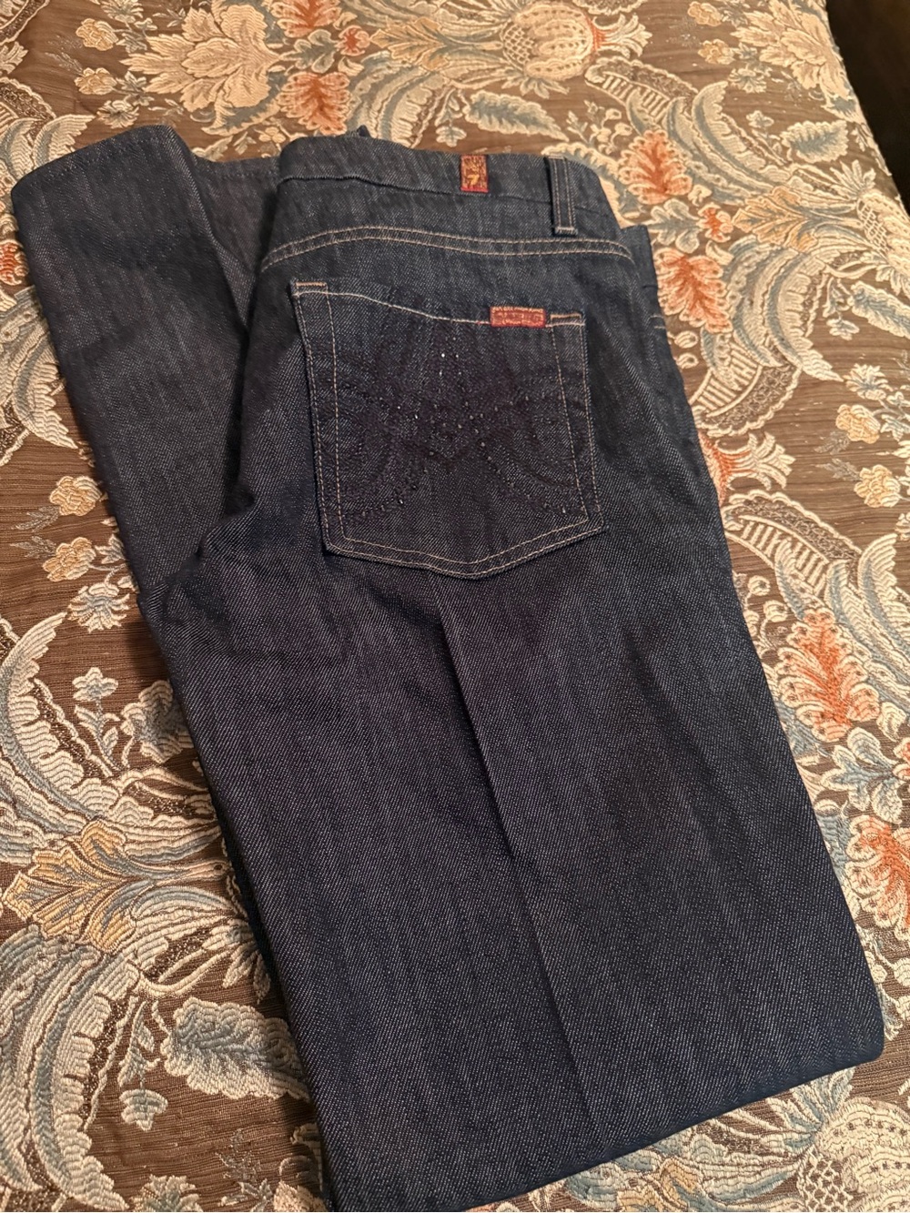 7 For All Mankind Men's Indigo Straight Jeans